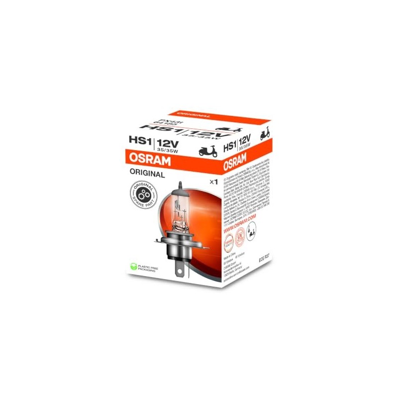 bombilla de faro moto osram 64185 original line hs1 12v 35 35w px43t
