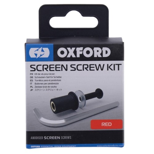 tornillos cuupla carenado rojos 4mm oxford screen screw kit