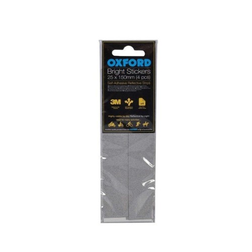 adhesivos reflectantes oxford re462 bright stickers 25 x 150 mm 4 piezas