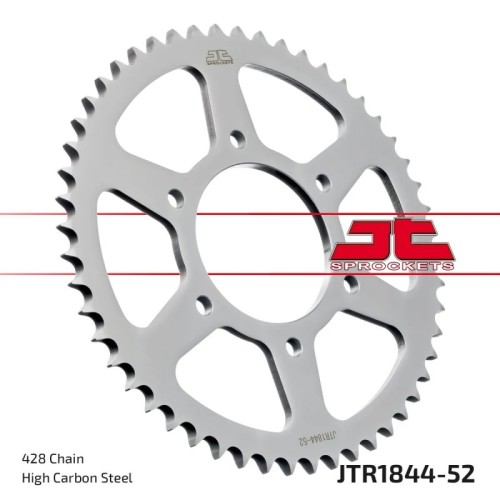 Kit de transmisión Yamaha YZF-R15 2018-2021 JT Sprockets 14/52 con cadena Regina ZRT 428 130 pasos