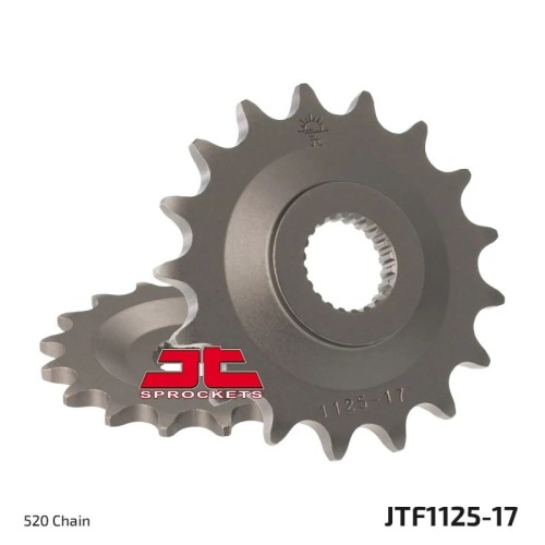 Kit de transmisión Aprilia Tuareg 600 y Pegaso 600 JT Sprockets 17/43 con cadena Regina ZRA 520 108 pasos