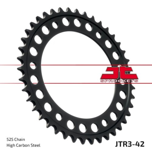Kit de transmisión BMW F 700 GS 2013-2018 JT Sprockets 17/42 con cadena Regina ZRA 525 116 pasos