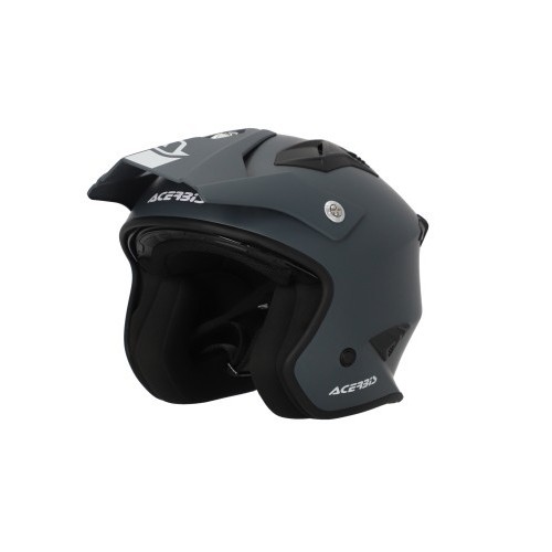 casco acerbis jet aria color gris talla s 0025055 070