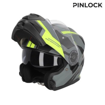 casco acerbis serel 22 06 negro y amarillo talla xs