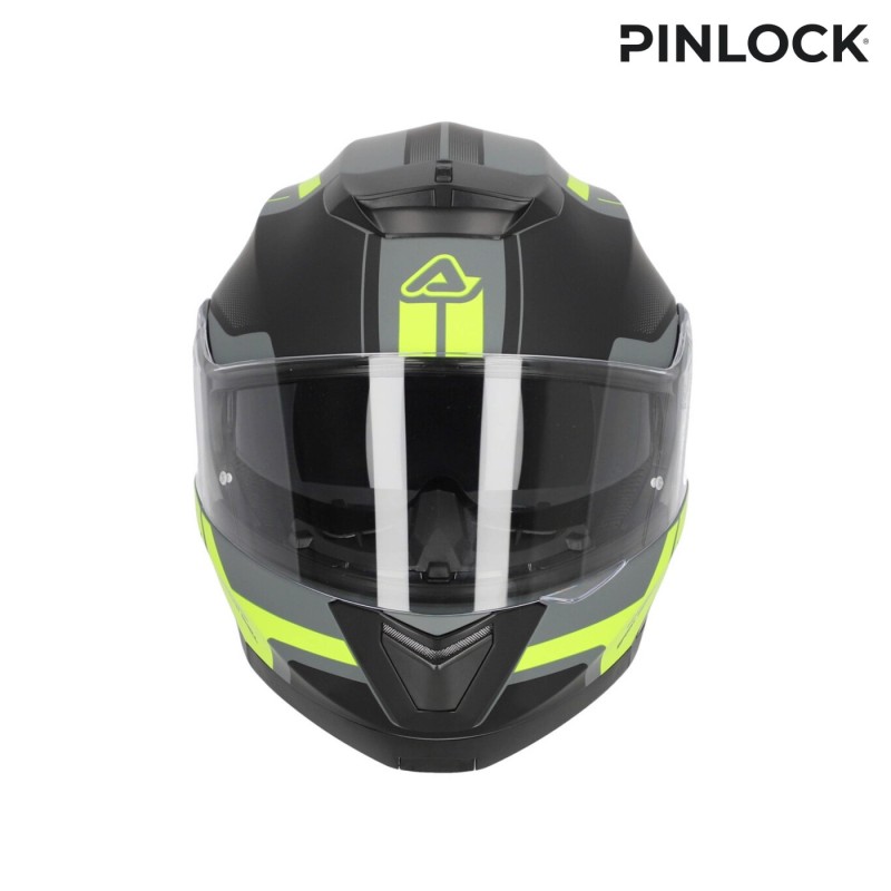 casco acerbis serel 22 06 negro y amarillo talla xs