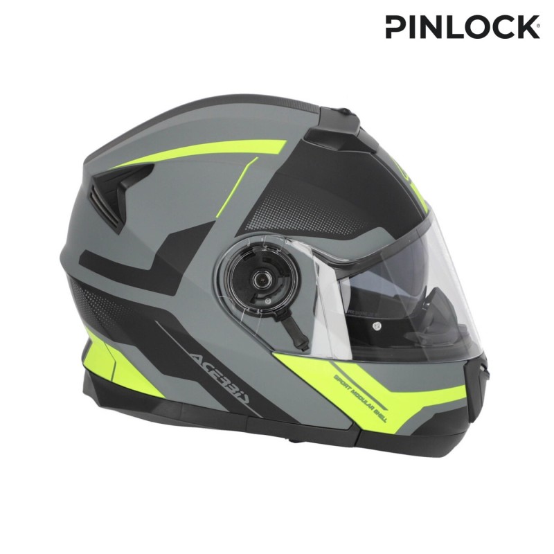 casco acerbis serel 22 06 negro y amarillo talla xs