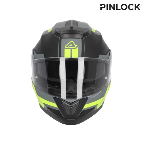 casco acerbis serel 22 06 negro y amarillo talla m