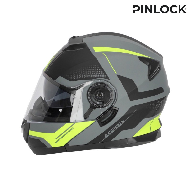 casco acerbis serel 22 06 negro y amarillo talla m