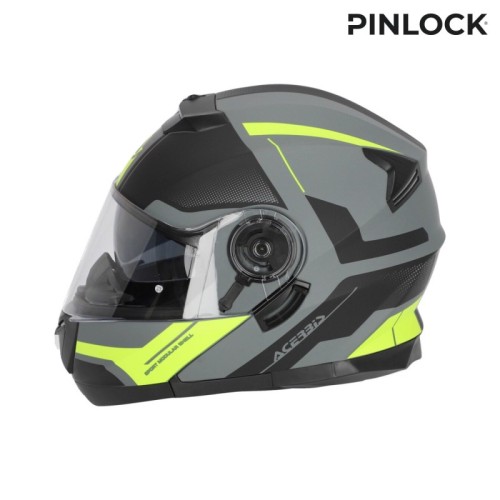 casco acerbis serel 22 06 negro y amarillo talla m