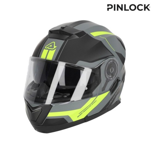 casco acerbis serel 22 06 negro y amarillo talla m