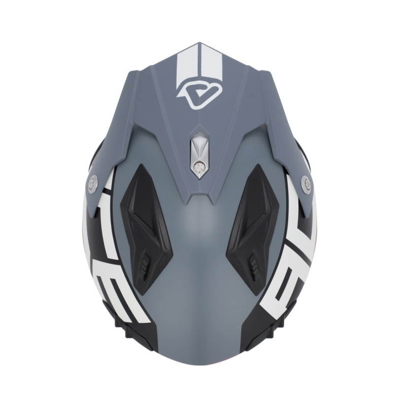 casco acerbis jet aria graphic sport 22 06 color gris y rojo mate 0026602 295