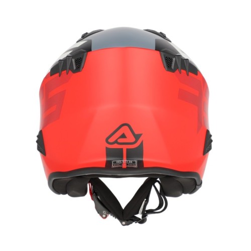 casco acerbis jet aria graphic sport 22 06 color gris y rojo mate 0026602 295