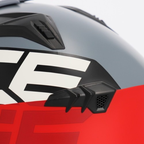 casco acerbis jet aria graphic sport 22 06 color gris y rojo mate 0026602 295