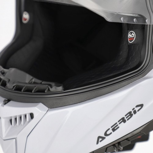 casco integral moto acerbis tarmak x fibra ece 22 06 color gris 0027315