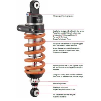 amortiguador trasero matris kd para benelli trk 502x mb106 2kd 2
