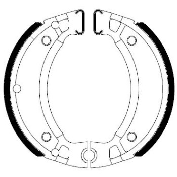 zapatas de freno ferodo fsb731a organicas 110 x 25 mm para yamaha y scooters compatibles