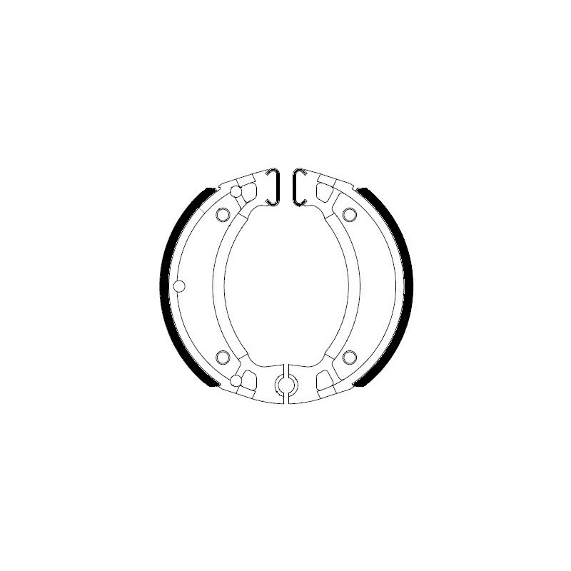 zapatas de freno ferodo fsb731a organicas 110 x 25 mm para yamaha y scooters compatibles