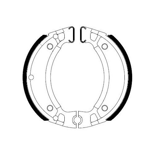 zapatas de freno ferodo fsb731a organicas 110 x 25 mm para yamaha y scooters compatibles