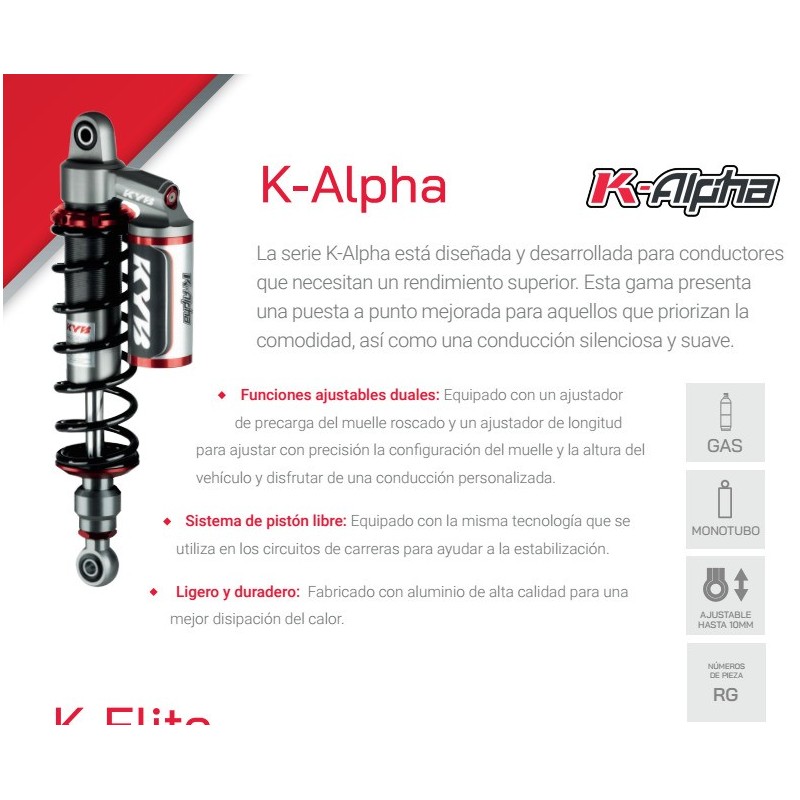 pareja de amortiguadores traseros kayaba k alpha rg2 1001 4 para yamaha xmax 300 20