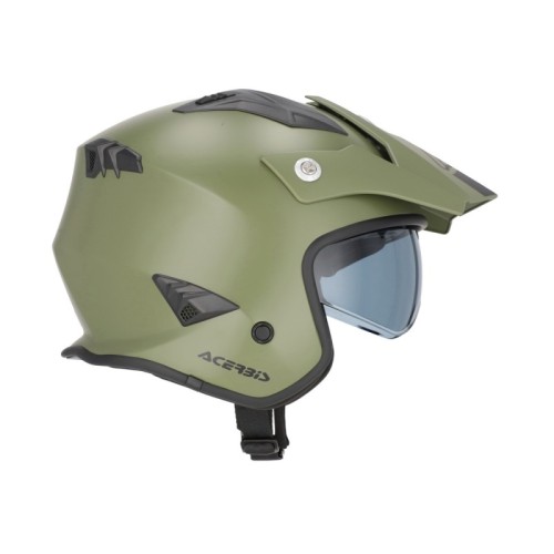 casco acerbis jet aria 22 06 verde militar mate talla l