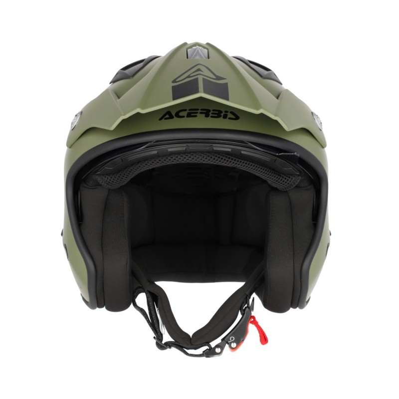 casco acerbis jet aria 22 06 verde militar mate talla l