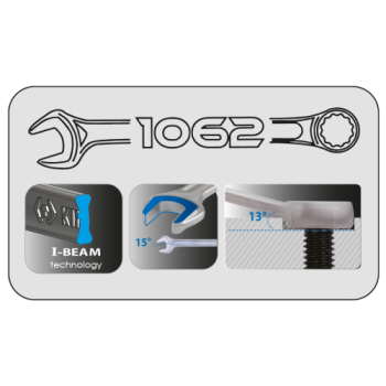 juego de llaves combinadas en estuche i beam 12 piezas 2
