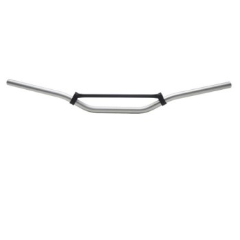 manillar de domino aluminio pliegue medio plateado 0378 32 14 04