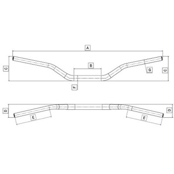 manillar de domino hsa pliegue alto negro 0461 94 10 04 0 2