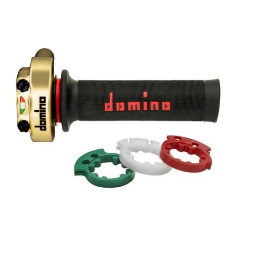 acelerador domino xm2 dorado con punos 3846 03 01