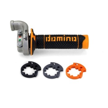 acelerador push pull domino krk con punos a260 negro naranja cod 5204 03 01