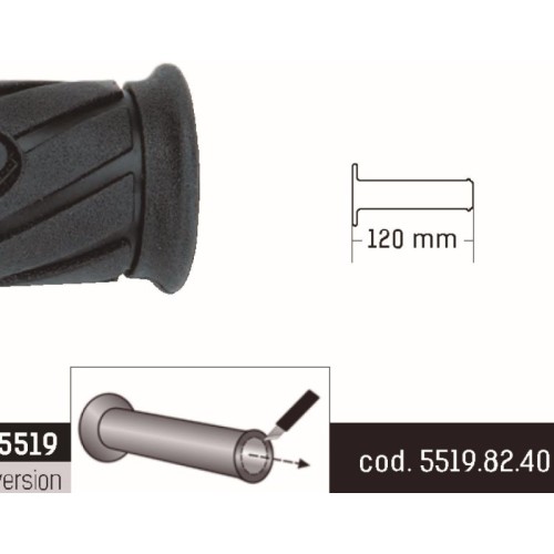 punos de domino negro negro 120mm abiertos 5519 82 40 06 0