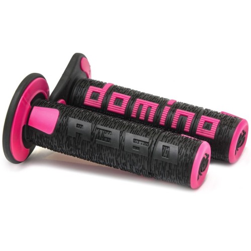 punos off road domino a360 negro fucsia 22 26 mm enduro motocross