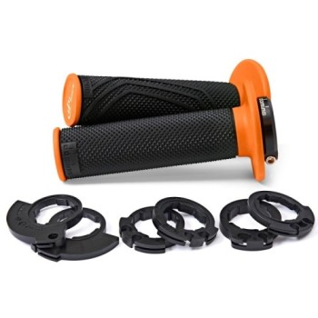 punos moto domino d lock negro naranja con polea 22 26 mm push pull ktm husqvarna