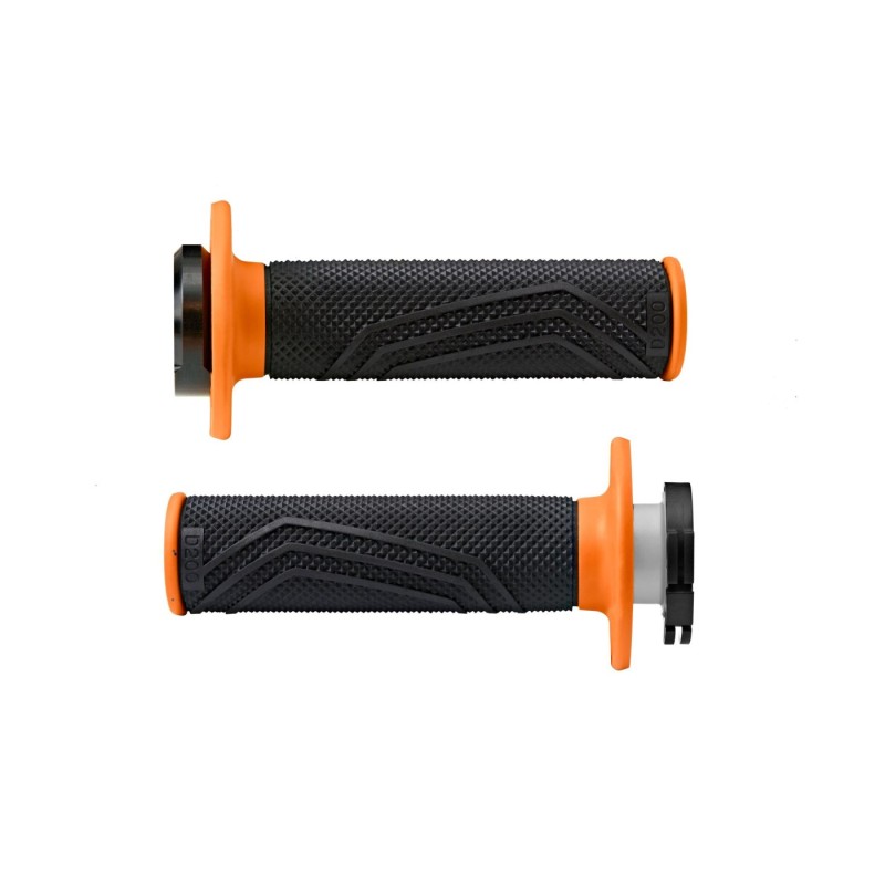 punos moto domino d lock negro naranja con polea 22 26 mm push pull ktm husqvarna