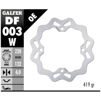 disco freno moto galfer wave fijo 220x4mm df003w
