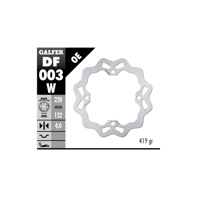 disco freno moto galfer wave fijo 220x4mm df003w