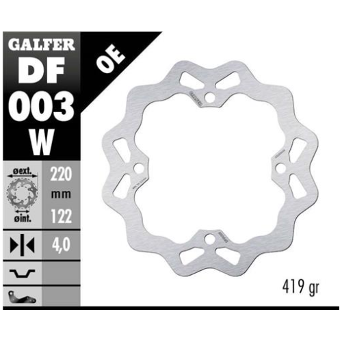 disco freno moto galfer wave fijo 220x4mm df003w