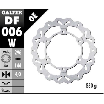 disco freno moto galfer wave fijo 296x4mm df006w
