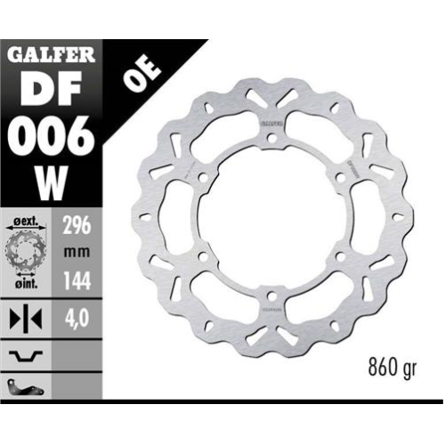 disco freno moto galfer wave fijo 296x4mm df006w