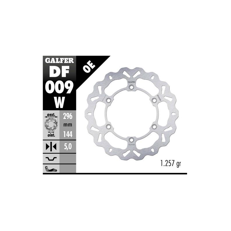 disco freno moto wave galfer fijo 296x5mm df009w
