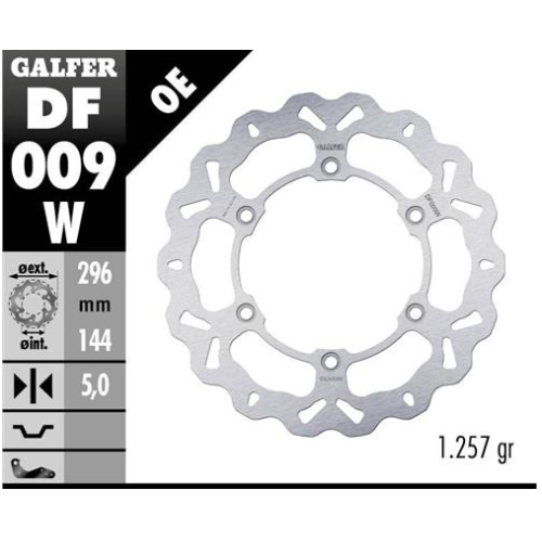 disco freno moto wave galfer fijo 296x5mm df009w