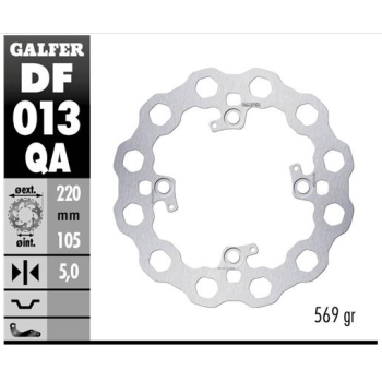 disco freno moto fijo galfer qubic 220x5mm df013qa