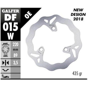 disco freno moto galfer wave fijo 220x3 5mm df015w