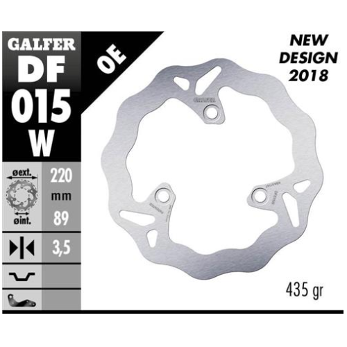 disco freno moto galfer wave fijo 220x3 5mm df015w