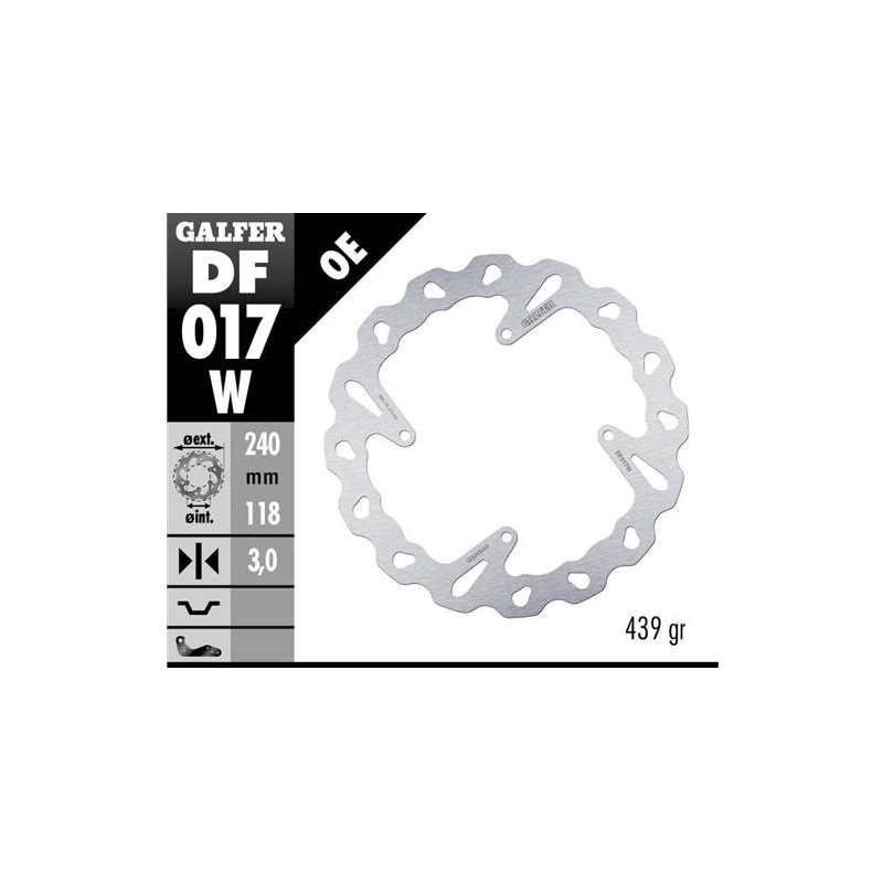 disco freno moto galfer wave fijo 240x3mm df017w