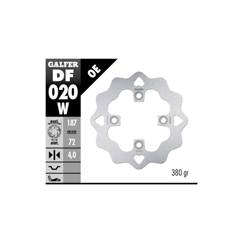 disco freno moto galfer wave fijo 187x4mm df020w