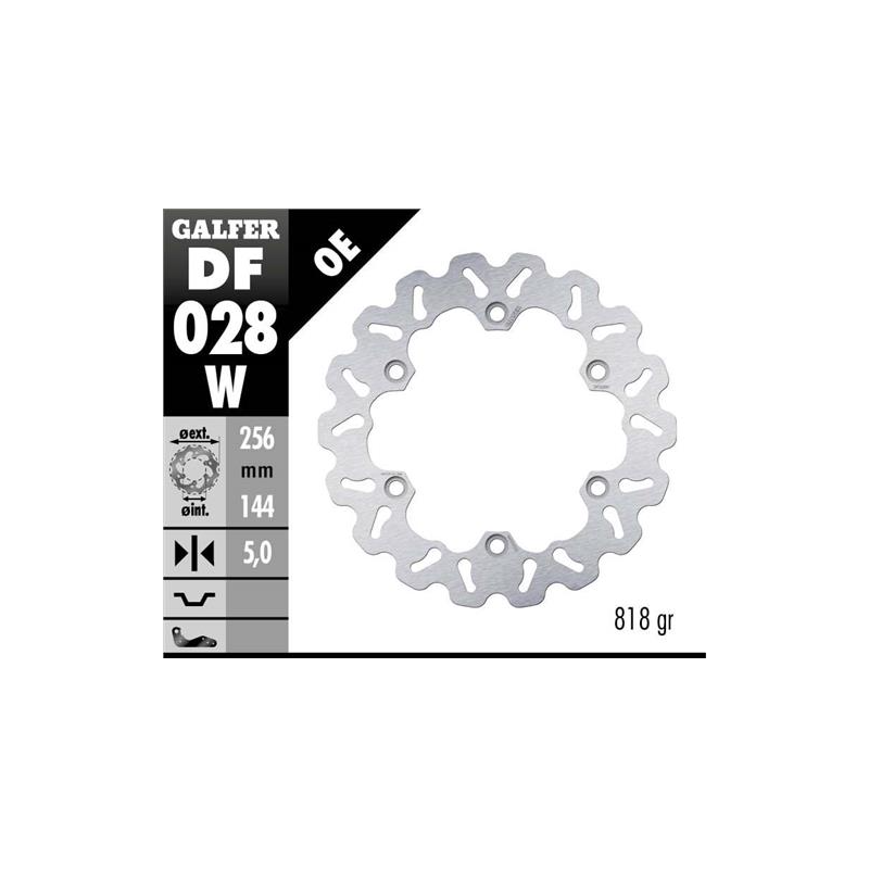 disco freno moto galfer wave fijo 256x5mm df028w