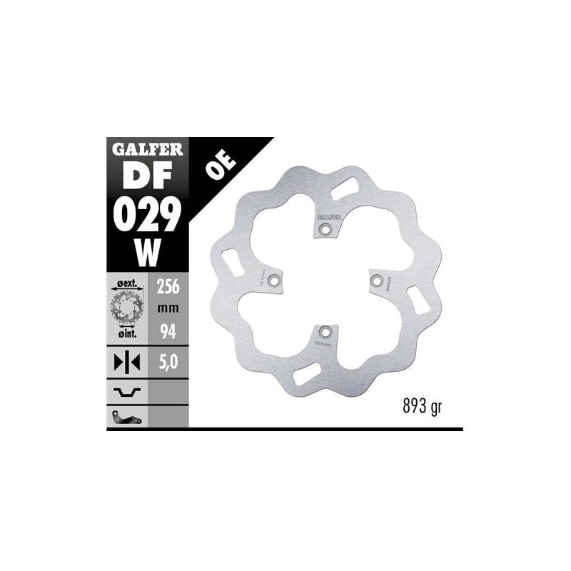 disco freno moto galfer wave fijo 256x5mm df029w