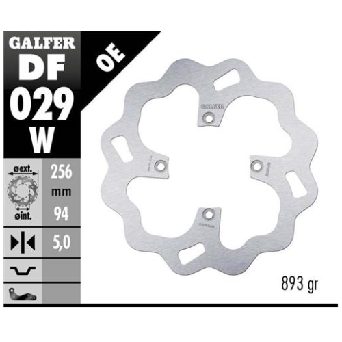 disco freno moto galfer wave fijo 256x5mm df029w
