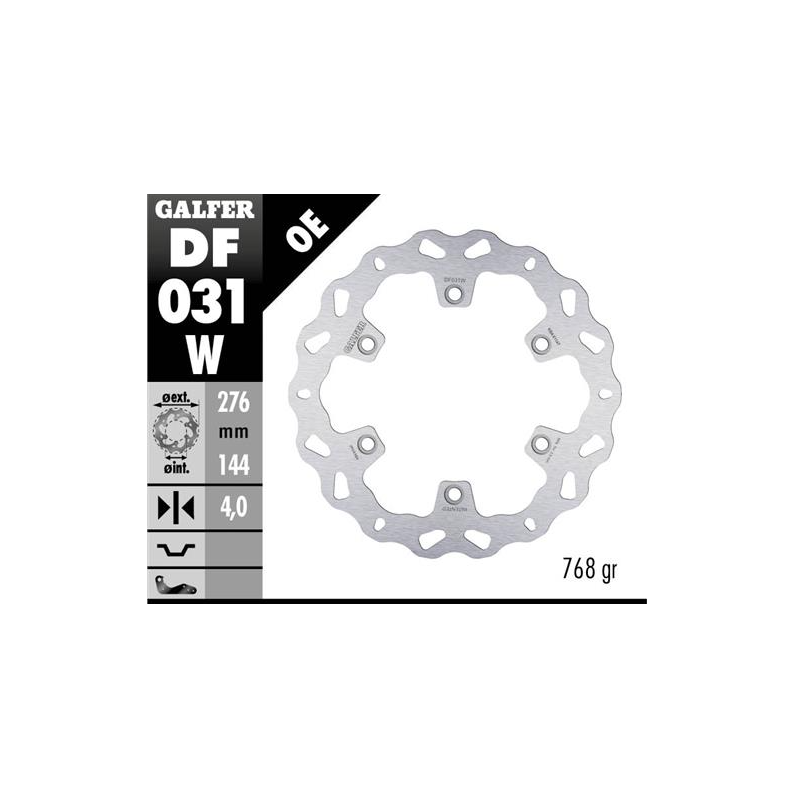 disco freno moto galfer wave fijo 276x4mm df031w
